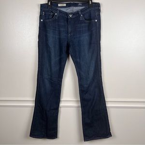 AG Adriano Goldschmied The Angelina Petite Boot‎ Cut 29R Dark Denim Jeans